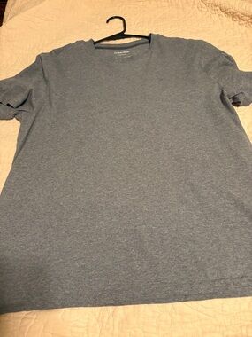 Calvin Klein Men's Heathered Charcoal Short Sleeve Crew Tee